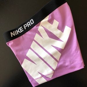 Nike Pro Combat Spandex Workout Shorts Purple